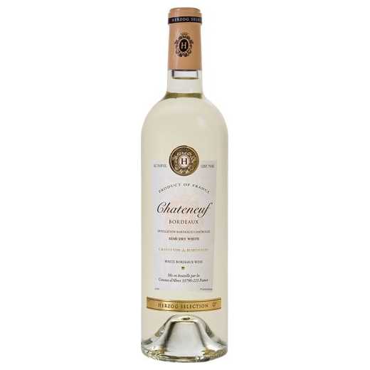 Chateneuf Semi Dry White Bordeaux - A Kosher Wine From France