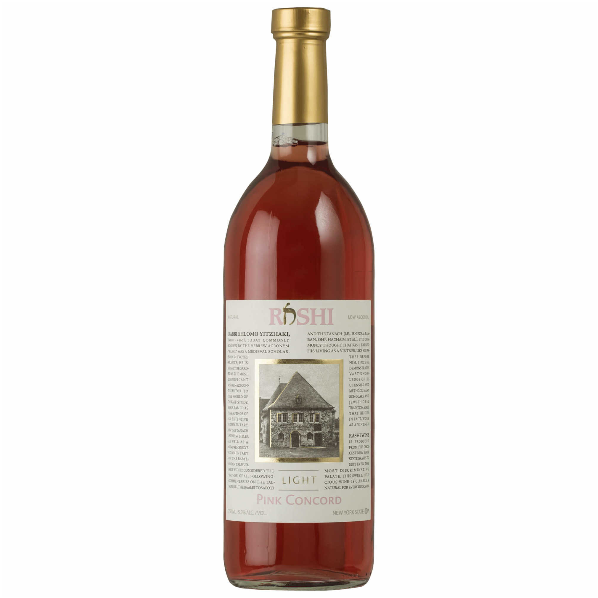 Rashi Light Pink Concord - A Kosher Wine From Other Us