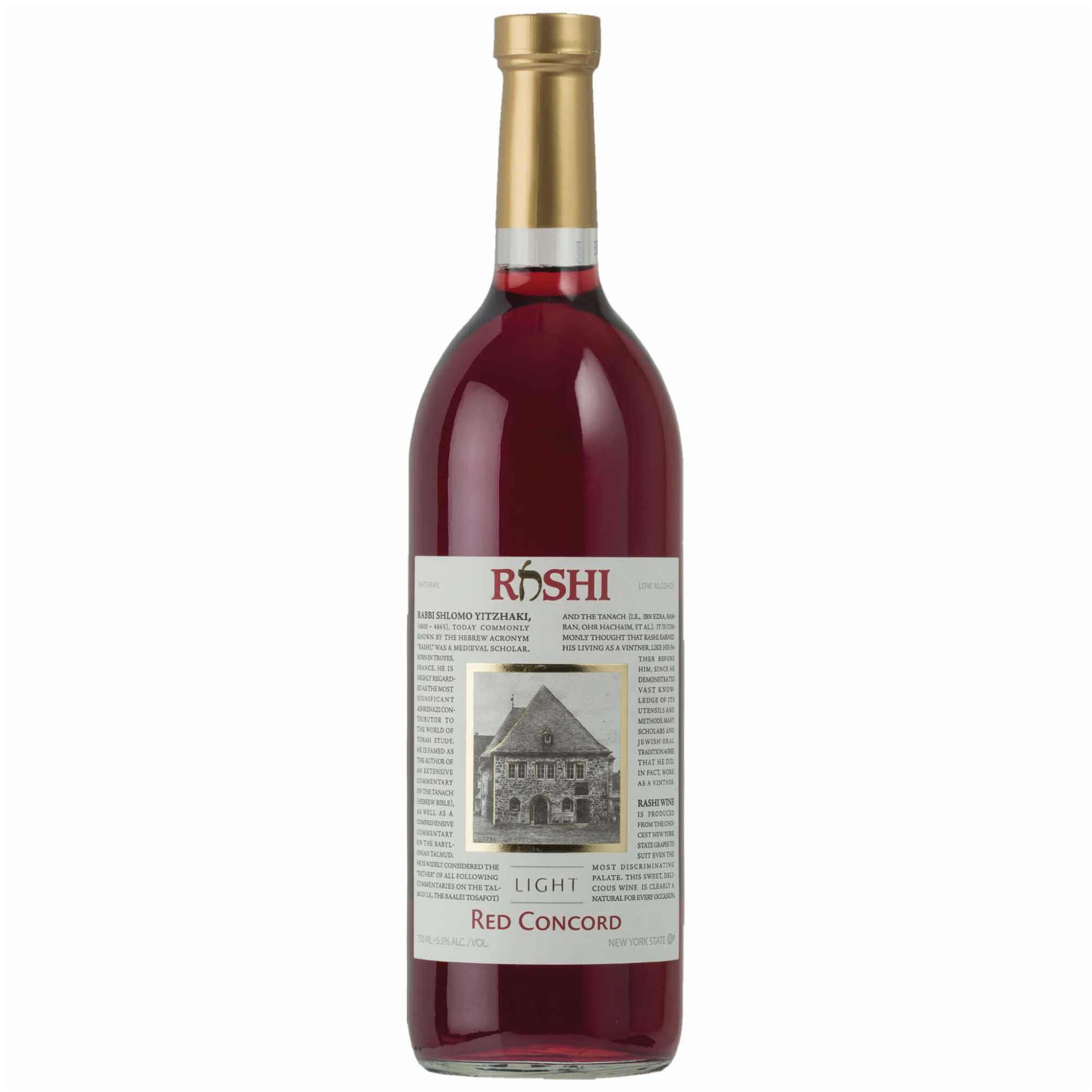 Rashi Light Red Concord - A Kosher Wine From Other Us